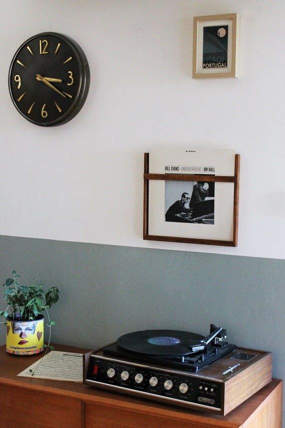 Laurensory Supporto da parete per dischi in vinile, confezione da 6, 17,8 cm, in acrilico trasparente, per l'ascolto quotidiano di LP, display per dischi in vinile con accessori di installazione