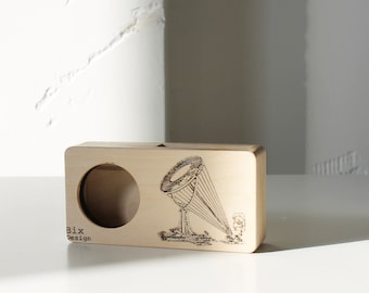 Lentis. Wood phone stand. Phone amplifier, passive phone speaker, phone stand, gift idea
