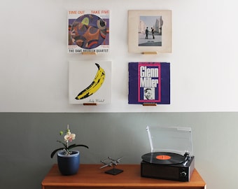 Vinyl record wall shelf. Vinyl shelf. Vinyl frame. LP holder. Mid Size