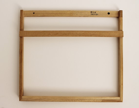Navaris Mensole da Muro Design Moderno - Set 3X Mensoline Tonde in Legno Massello con Staffa in