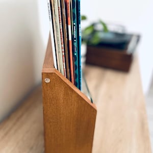 Vinyl record storage | Vinyl Records shelf | Desk vinyl record storage | Wall Record Storage, LP Record Stand image 14