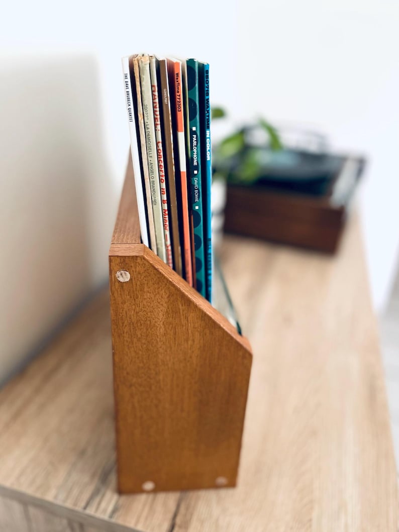 Vinyl record storage | Vinyl Records shelf | Desk vinyl record storage | Wall Record Storage, LP Record Stand image 14