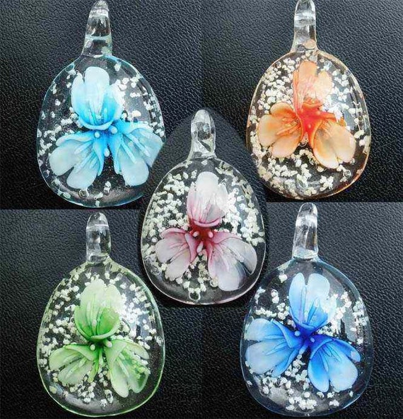 Items similar to 1pcs Glass Lampwork Hand Art Craft Colorful Cheap