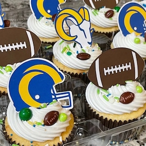 Los Angeles Rams Cupcake Toppers Food Picks 2020 New Logos - Etsy