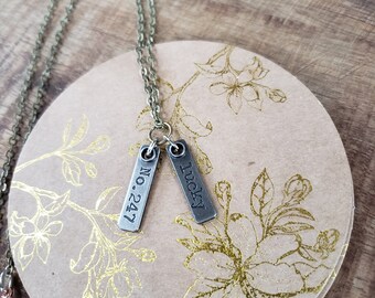 Word Tag Necklace