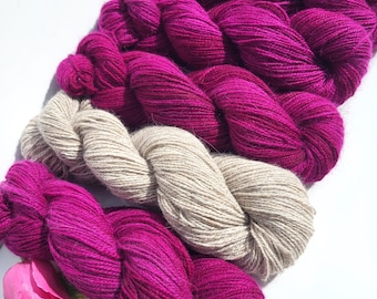 Melangora 50% Angora with Alpaca and Lamb. Slow fashion. For knitting and Crochet. 250m/50g.