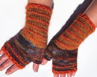 Arm Warmer. Pulse Warmers. Angora. Seidenhase.