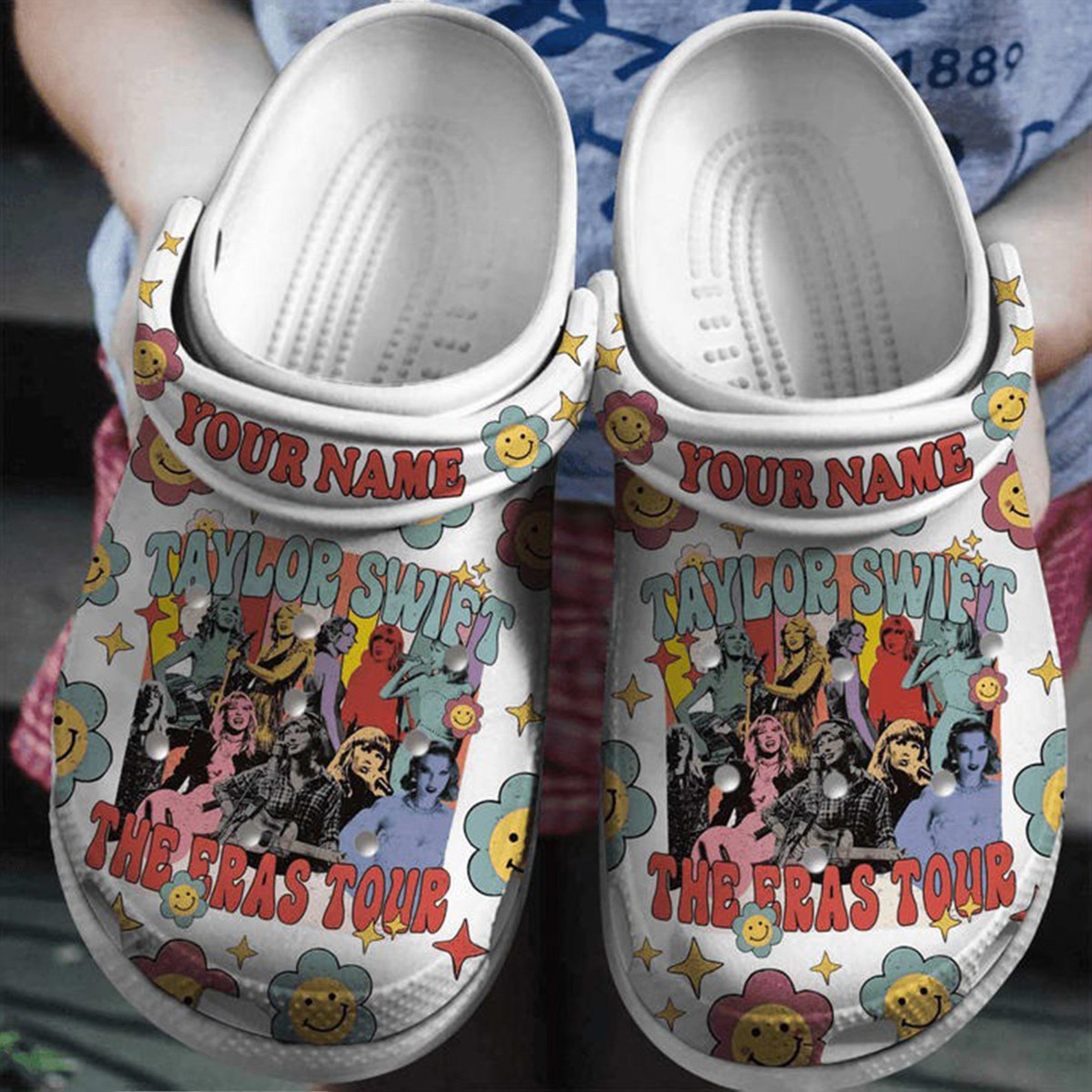 Eras Tour Custom Name Clogs, Taylor_eras Tour Merch Clogs, Swiftie