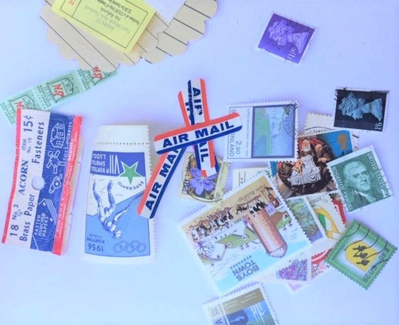 piece Assortment of Small Vintage Paper Ephemera 30