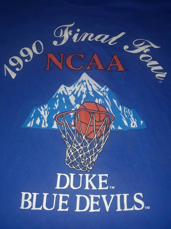 1990 Duke Blue Devils Final t-shirt Four graphic t-shirt Final taille l 5d83e6 1990 Duke Blue Devils Final t-shirt Four graphic t-shirt Final taille l 5d83e6