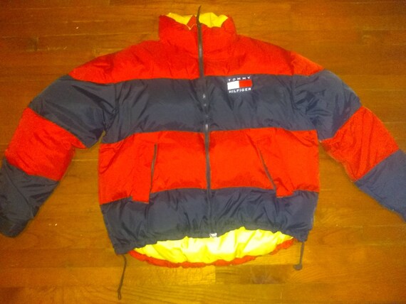 tommy hilfiger bubble coat yellow