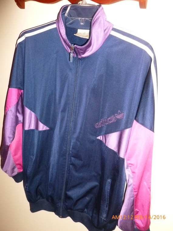 Adidas Satin Track Jacket Dope Bboy Hip Hop Swag 80s 90s Etsy