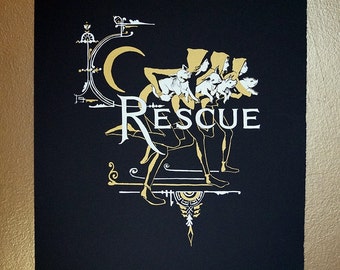 Silkscreen Print, 1st Edition "Rescue"