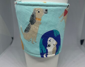 Cartoon Dogs Drink Cozy