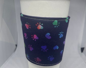 Paw Prints Drink Cozy