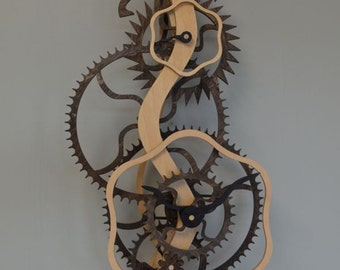 Serpentine Wooden Clock Kit