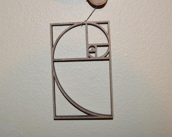 Fibonacci Spiral / Golden Ratio Ornament