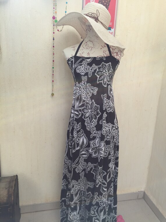 Boho dress-retro look-retro fashion-floral dress-b