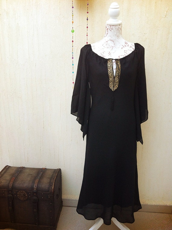 Vintage dress-black vintage dress-vintage party d… - image 2