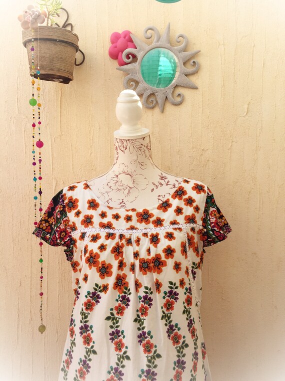 Vintage dress-retro clothing-floral dress-vintage… - image 3