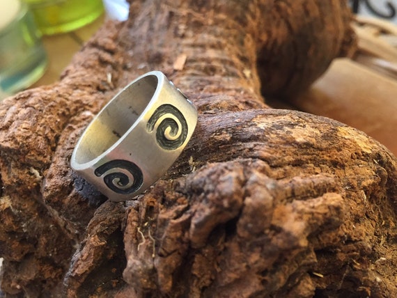 Vintage ring-boho ring-beachy ring-sterling silver