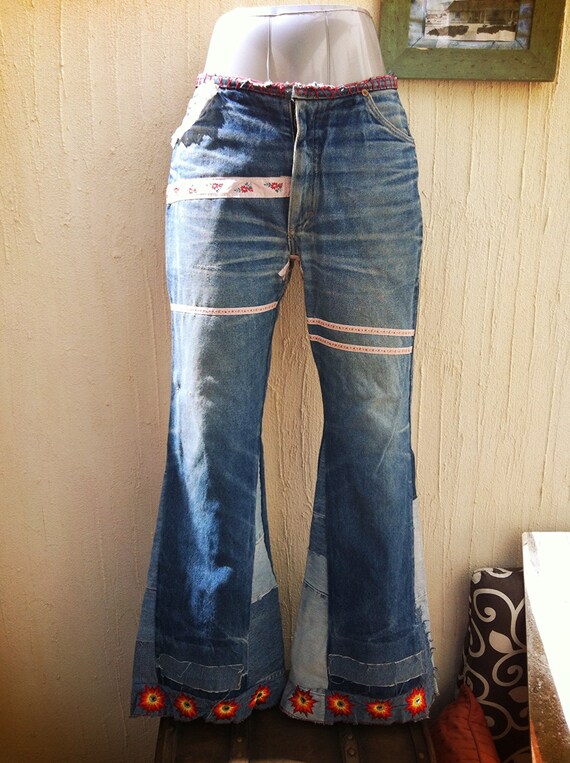 Vintage bell bottoms jeans-boho jeans-vintage Lois