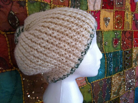 Vintage hand knit hat-hand knit-vintage hat-vinta… - image 4