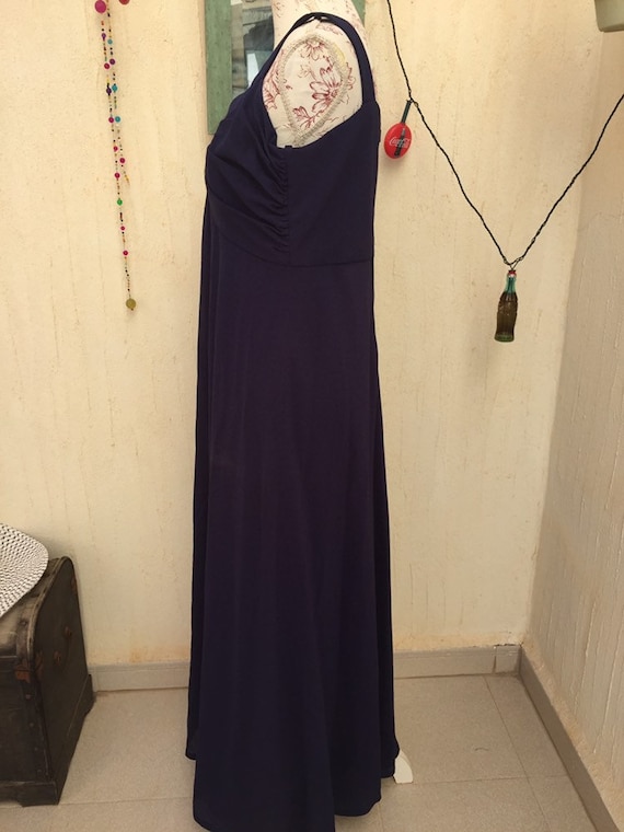 Vintage blue dress-vintage long dress-vintage par… - image 2