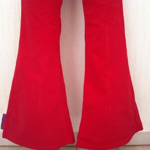 Vintage Red Bell Bottoms Pants-vintage Bell Bottoms Jeans-vintage Jeans