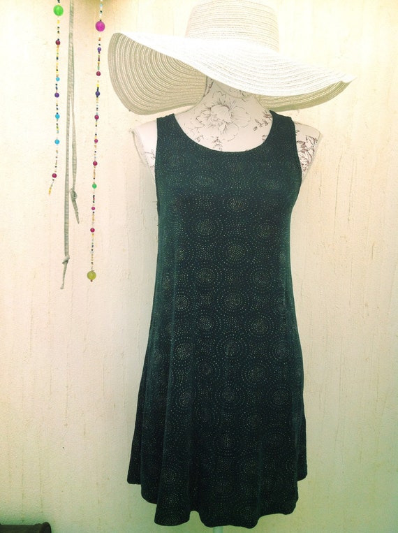 Vintage dress-vintage party dress-green dress-boho