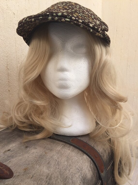 Vintage hat-vintage corduroy cup-boho vintage-ret… - image 3