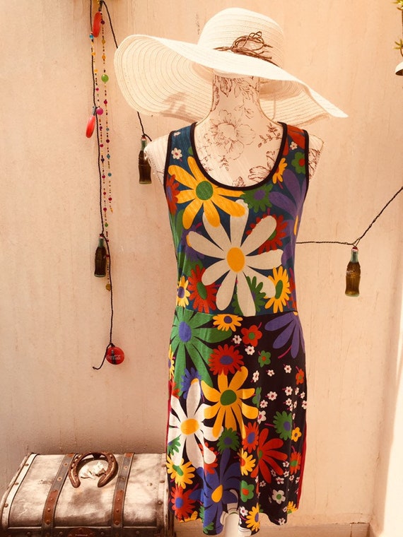 Vintage dress-boho dress-retro clothing-retro dres