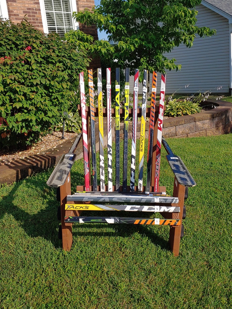 Hockey Stick Adirondack Chair Etsy