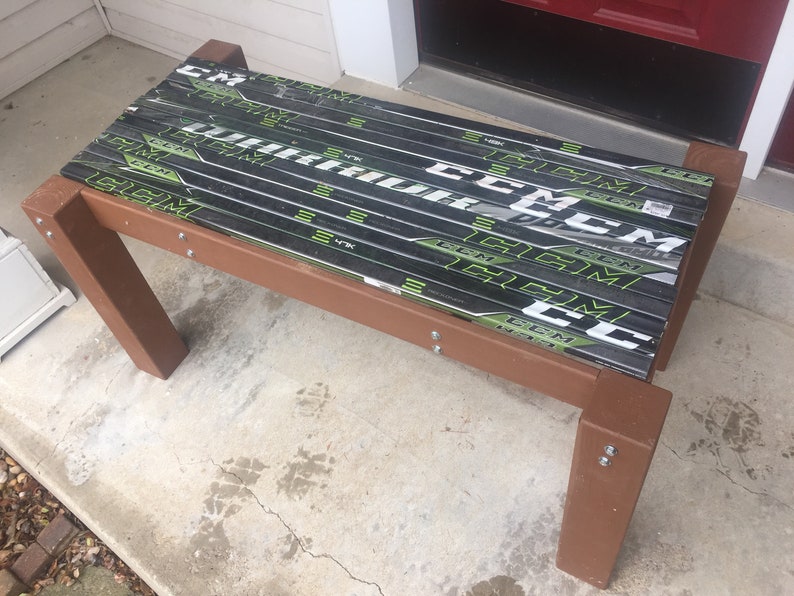 Hockey Stick Bench Etsy