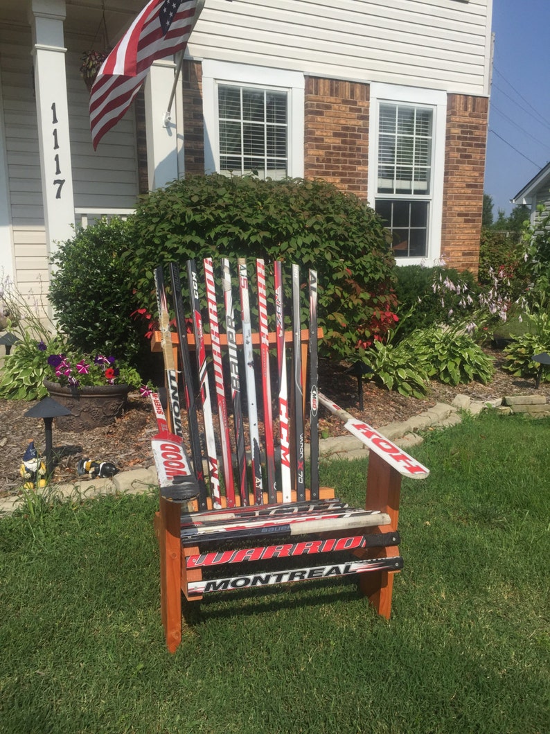 Hockey Stick Adirondack Chair Etsy