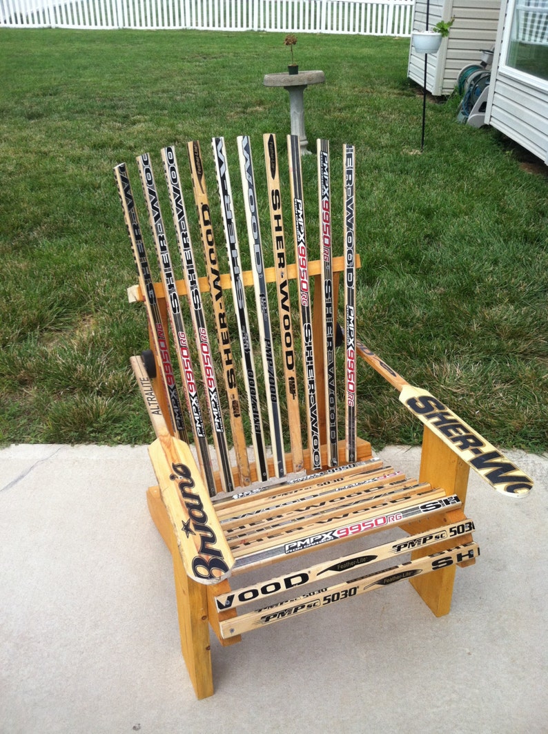 Hockey Stick Adirondack Chair Etsy