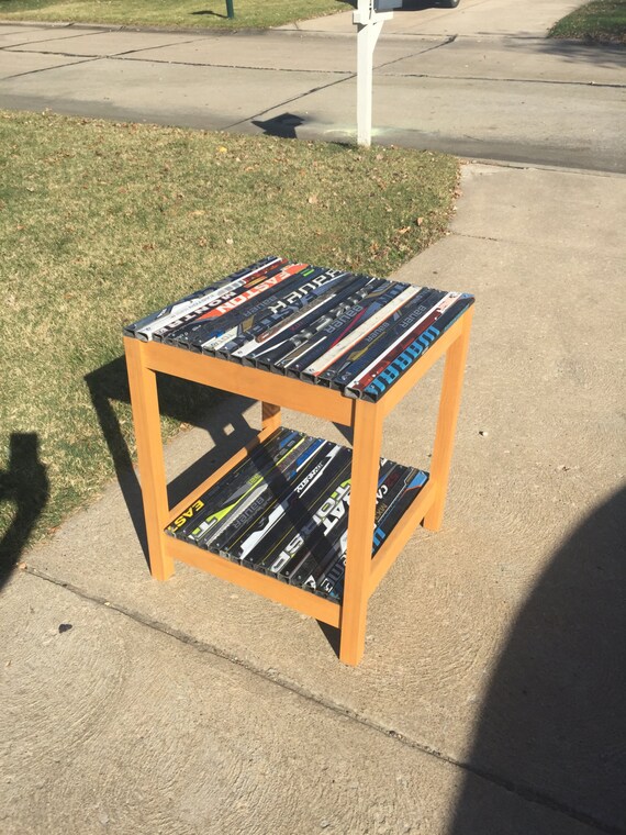 Two Level Hockey Stick End Table Etsy