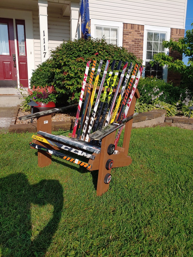 Hockey Stick Adirondack Chair Etsy
