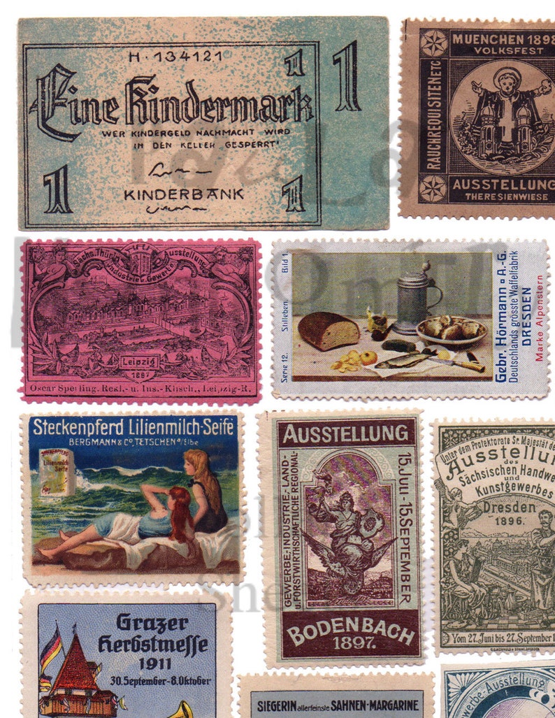 German Stuff Number 2 Digital Download Collage Sheet - Etsy