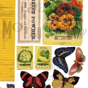 Garden Stuff Number 1 Digital Download Collage Sheet - Etsy