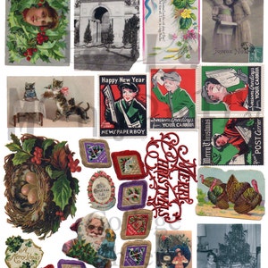 Christmas Stuff Number 6 Digital Download Collage Sheet