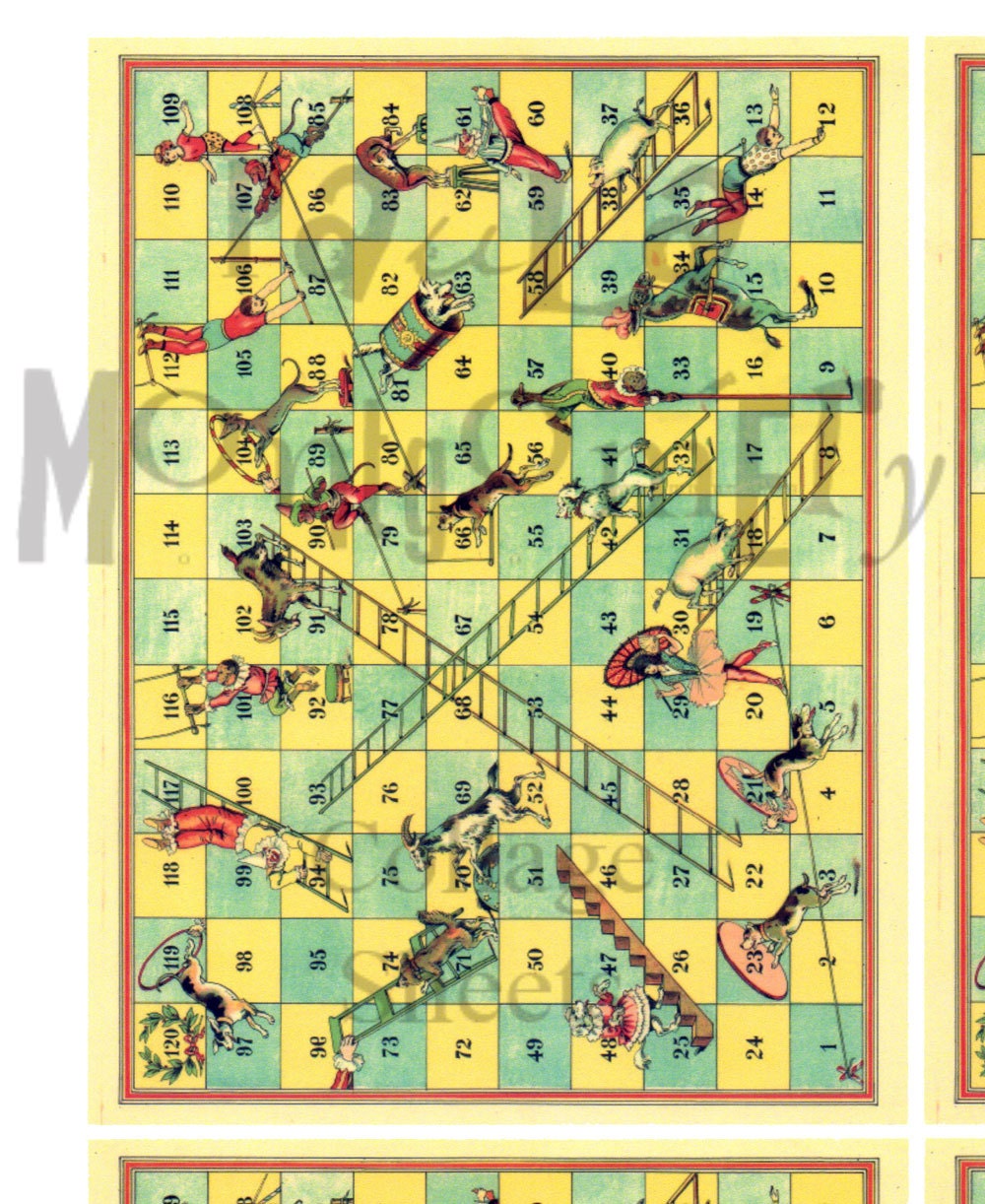 Circus Ladders French Game Digital Download Collage Sheet - Etsy