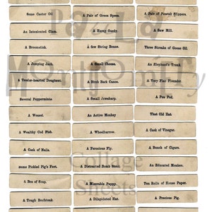 Strange British Words Number 1 Digital Download Collage Sheet