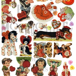 Valentine Stuff Nummer 9 digitaler Download Collage Sheet