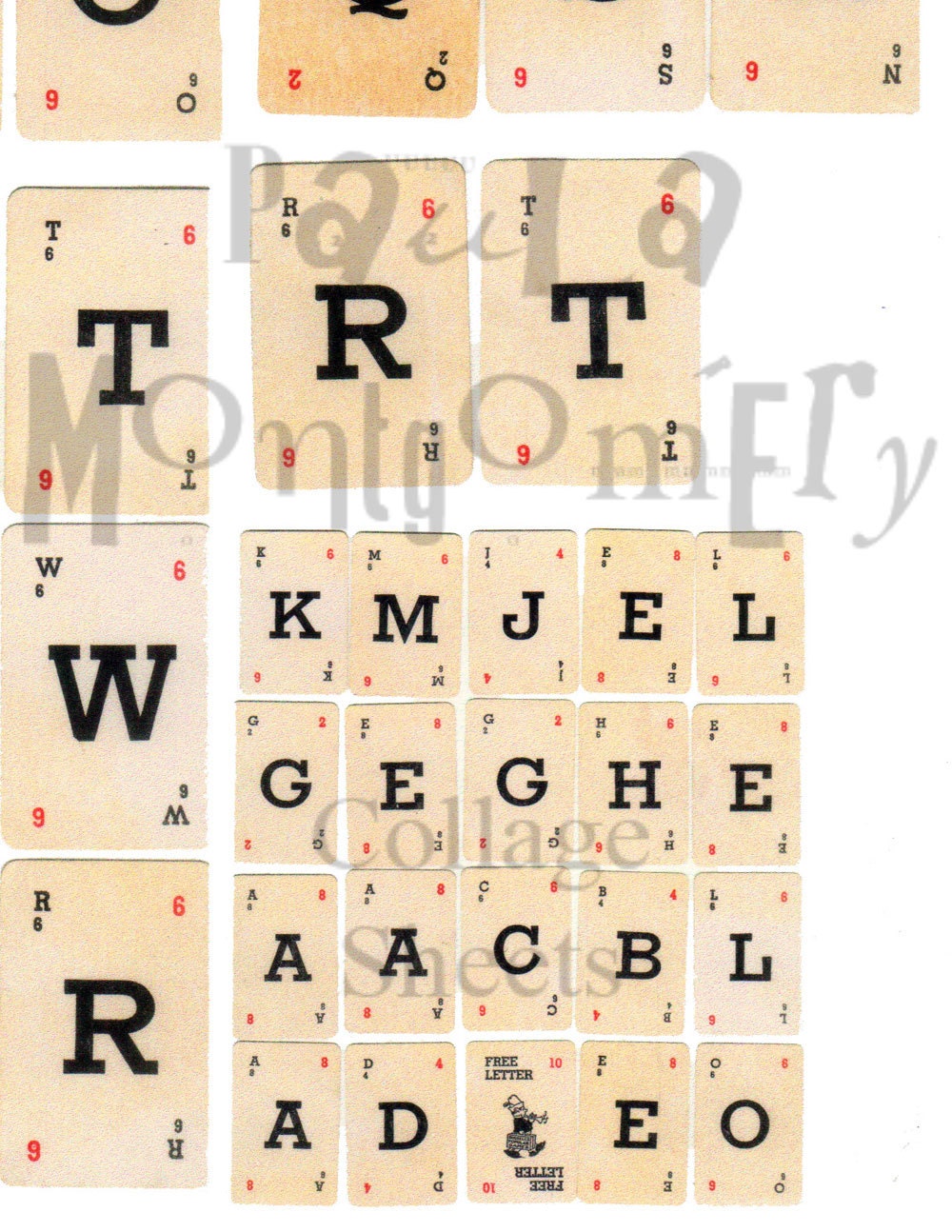 Letter Game Digital Download Collage Sheet - Etsy