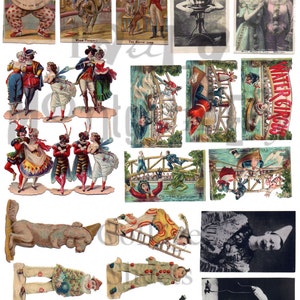Circus Stuff #1 Digital Download Collage Sheet