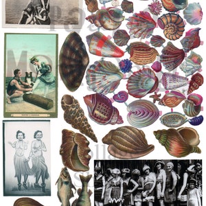 By the Sea Number 1 Digital Download Collage Sheet