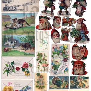 Christmas Stuff Number 3 Digital Download Collage Sheet