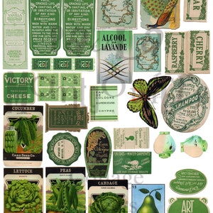 Green Stuff Number 1 Digital Download Collage Sheet