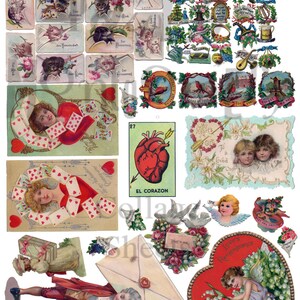 Valentine Stuff Nummer 6 digitalen Download Collage Sheet